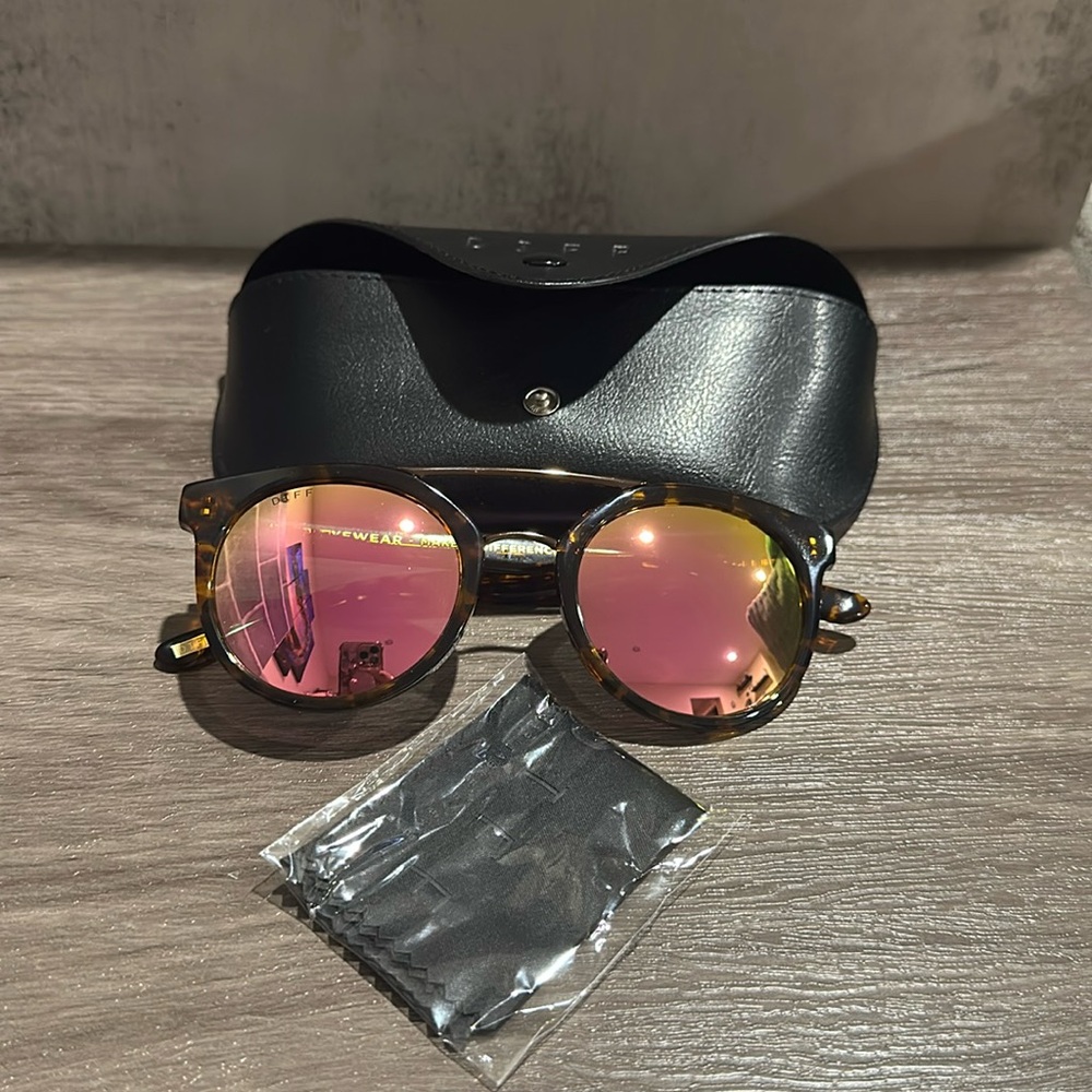 Diff Eyewear mirrored Astro polarized eyeglasses
